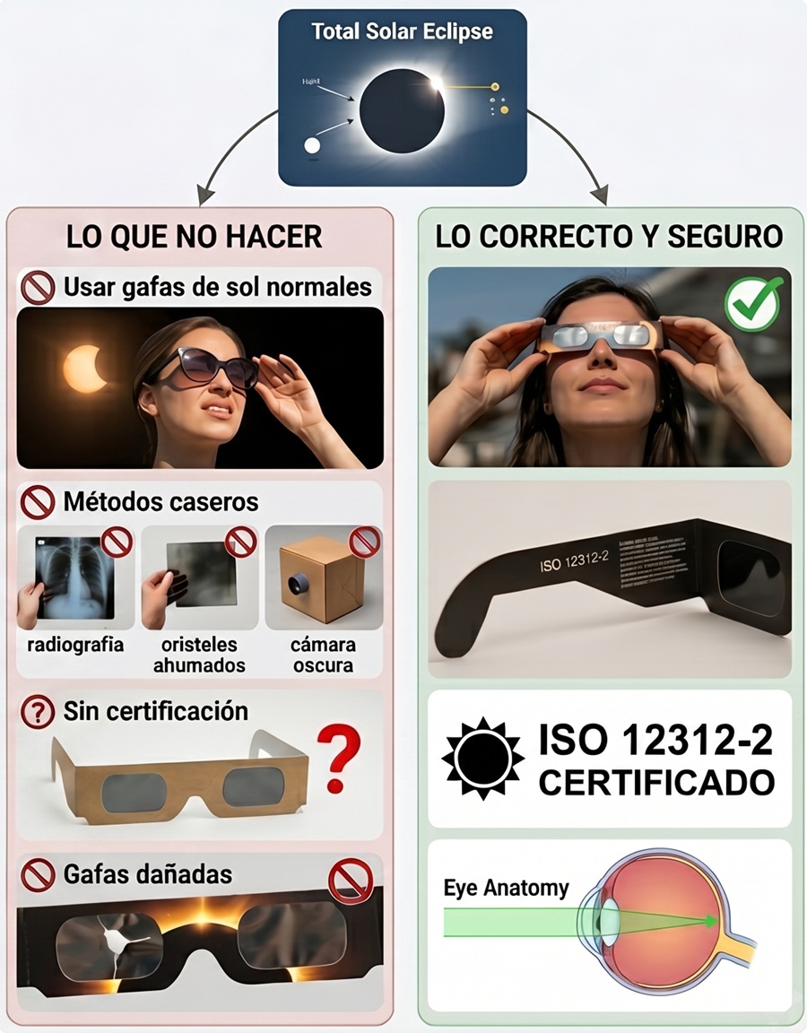errores que no se deben cometer en un eclipse
